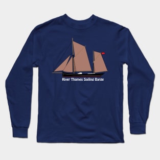 River Thames Sailing Barge Long Sleeve T-Shirt